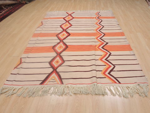 Kilim Beige Flat Woven 59 X 80 Area Rug 100-109249 Image 14