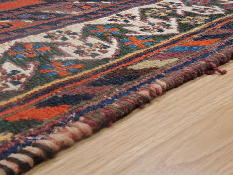 Afshar Blue Hand Knotted 41 X 59 Area Rug 100-109250 Image 11