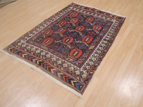 Afshar Blue Hand Knotted 41 X 59 Area Rug 100-109250 Image 5