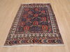 Afshar Blue Hand Knotted 41 X 59  Area Rug 100-109250 Thumb 4
