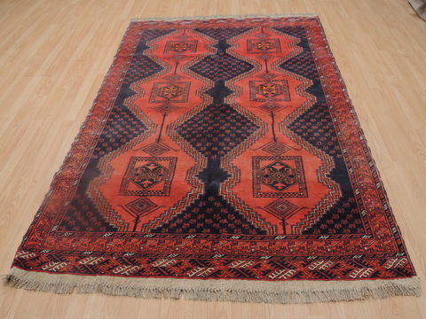 Khan Mohammadi Blue Hand Knotted 50 X 76 Area Rug 100-109255 Image 1