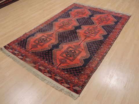 Khan Mohammadi Blue Hand Knotted 50 X 76 Area Rug 100-109255 Image 2
