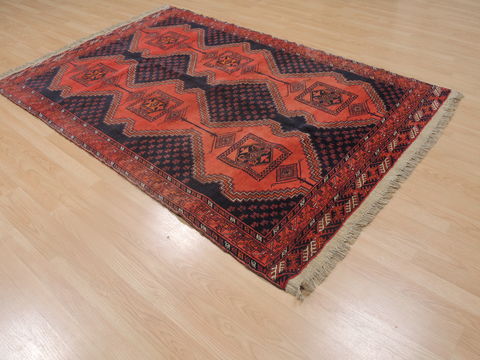 Khan Mohammadi Blue Hand Knotted 50 X 76 Area Rug 100-109255 Image 3