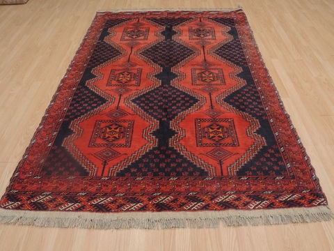 Khan Mohammadi Blue Hand Knotted 50 X 76 Area Rug 100-109255 Image 4