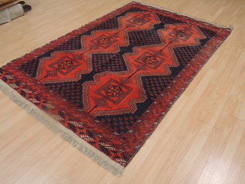 Khan Mohammadi Blue Hand Knotted 50 X 76 Area Rug 100-109255 Image 6