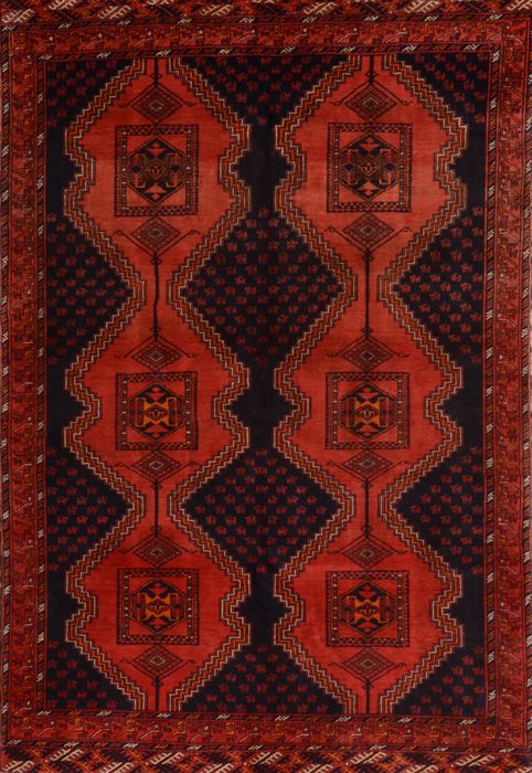 Khan Mohammadi Blue Hand Knotted 50 X 76 Area Rug 100-109255 Image 0
