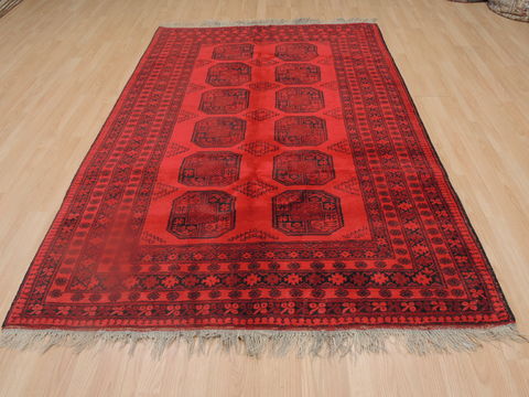 Khan Mohammadi Red Hand Knotted 52 X 81 Area Rug 100-109258 Image 4