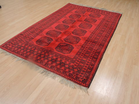 Khan Mohammadi Red Hand Knotted 52 X 81 Area Rug 100-109258 Image 5