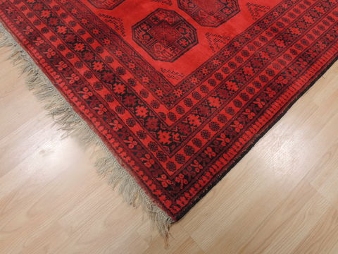 Khan Mohammadi Red Hand Knotted 52 X 81 Area Rug 100-109258 Image 8