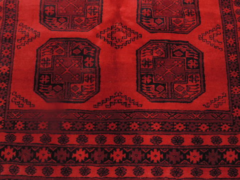 Khan Mohammadi Red Hand Knotted 52 X 81 Area Rug 100-109258 Image 9