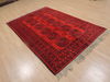 Khan Mohammadi Red Hand Knotted 52 X 81  Area Rug 100-109258 Thumb 3