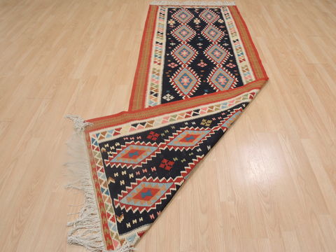 Kilim Red Runner Flat Woven 35 X 99 Area Rug 100-109260 Image 10