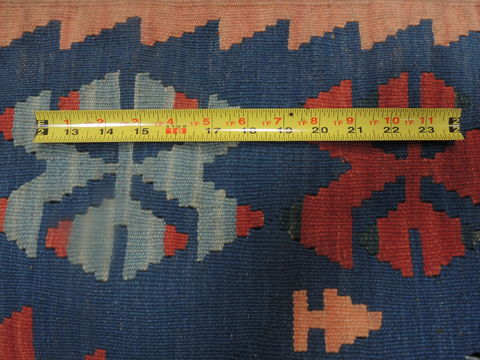 Kilim Blue Runner Flat Woven 210 X 1210 Area Rug 100-109261 Image 12
