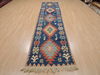 Kilim Blue Runner Flat Woven 210 X 1210  Area Rug 100-109261 Thumb 1