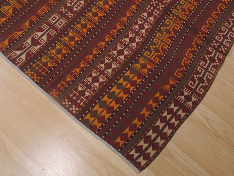 Kilim Orange Runner Flat Woven 41 X 107 Area Rug 100-109270 Image 10