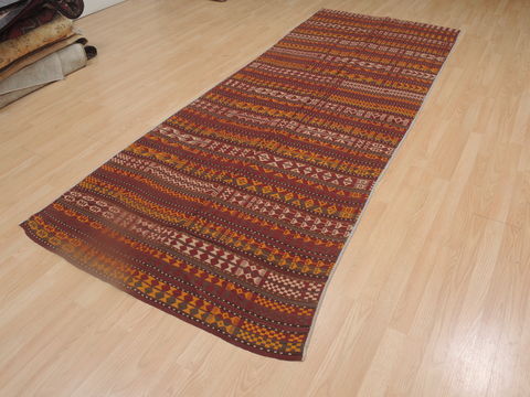 Kilim Orange Runner Flat Woven 41 X 107 Area Rug 100-109270 Image 5