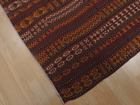 Kilim Orange Runner Flat Woven 41 X 107 Area Rug 100-109270 Image 8