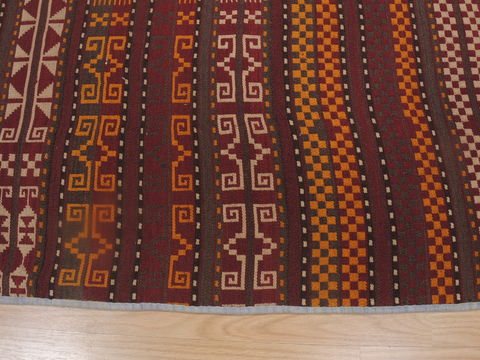 Kilim Orange Runner Flat Woven 41 X 107 Area Rug 100-109270 Image 9
