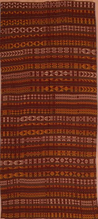 Kilim Orange Runner Flat Woven 41 X 107 Area Rug 100-109270 Image 0