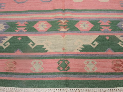 Kilim Green Flat Woven 46 X 60 Area Rug 100-109277 Image 8