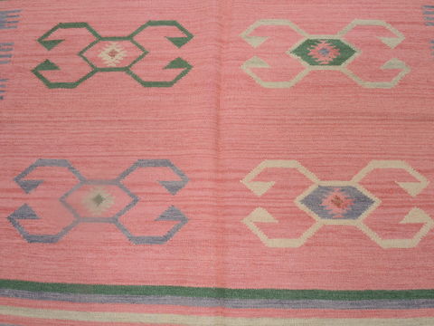 Kilim Green Flat Woven 46 X 60 Area Rug 100-109277 Image 9