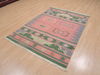 Kilim Green Flat Woven 46 X 60 Area Rug 100-109277 Thumb 2