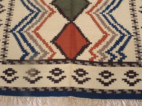 Kilim Beige Flat Woven 48 X 80 Area Rug 100-109279 Image 12