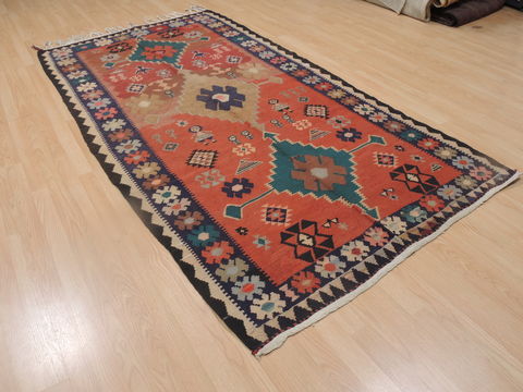 Kilim Brown Runner Flat Woven 46 X 89 Area Rug 100-109280 Image 3