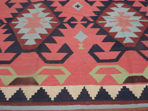Kilim Purple Flat Woven 71 X 97 Area Rug 100-109281 Image 8