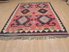 Kilim Purple Flat Woven 71 X 97  Area Rug 100-109281 Thumb 4