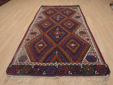 Kilim Red Flat Woven 47 X 93 Area Rug 100-109284 Image 1