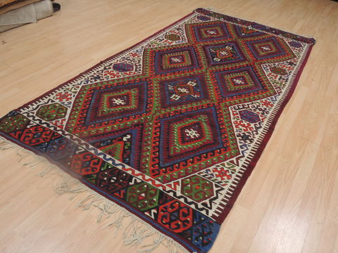 Kilim Red Flat Woven 47 X 93 Area Rug 100-109284 Image 5