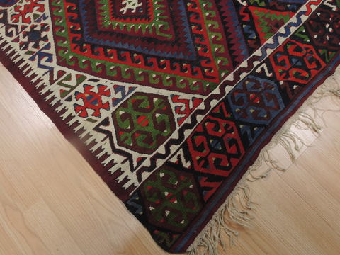 Kilim Red Flat Woven 47 X 93 Area Rug 100-109284 Image 7