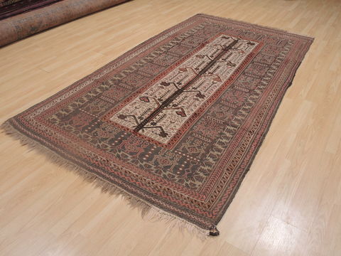 Kilim Brown Hand Knotted 51 X 93 Area Rug 100-109286 Image 1