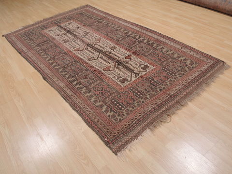 Kilim Brown Hand Knotted 51 X 93 Area Rug 100-109286 Image 5