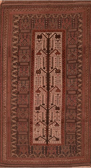 Kilim Brown Hand Knotted 51 X 93 Area Rug 100-109286 Image 0