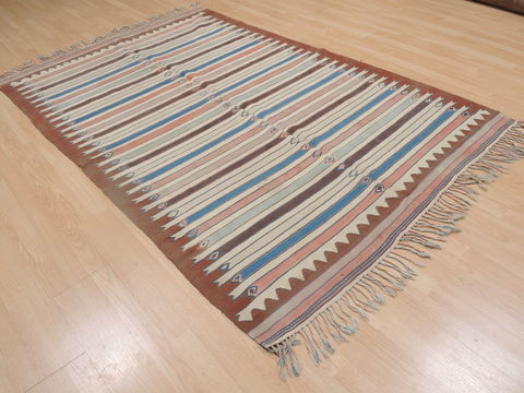 Kilim Multicolor Flat Woven 50 X 79 Area Rug 100-109287 Image 4