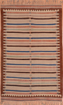 Kilim Multicolor Flat Woven 5'0" X 7'9"  Area Rug 100-109287