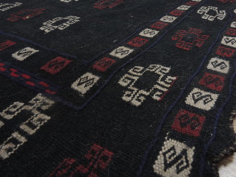 Kilim Blue Square Hand Knotted 37 X 37 Area Rug 100-109289 Image 12