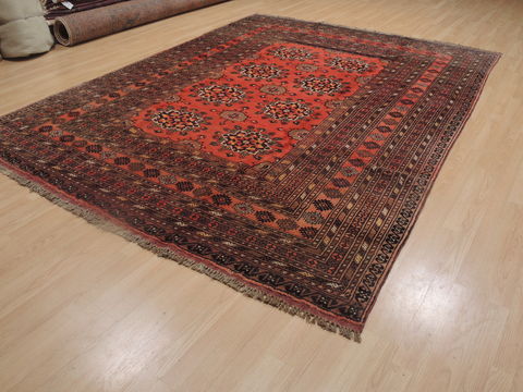 Khan Mohammadi Brown Hand Knotted 80 X 106 Area Rug 100-109291 Image 2