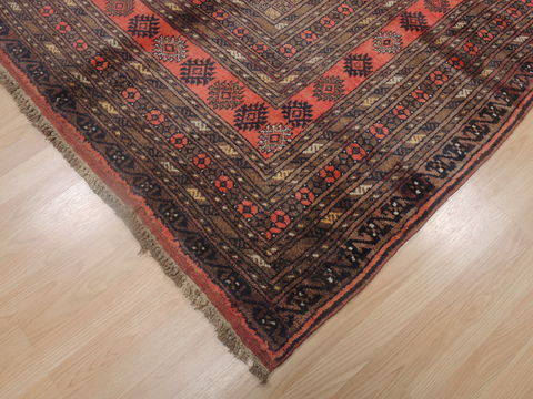 Khan Mohammadi Brown Hand Knotted 80 X 106 Area Rug 100-109291 Image 7
