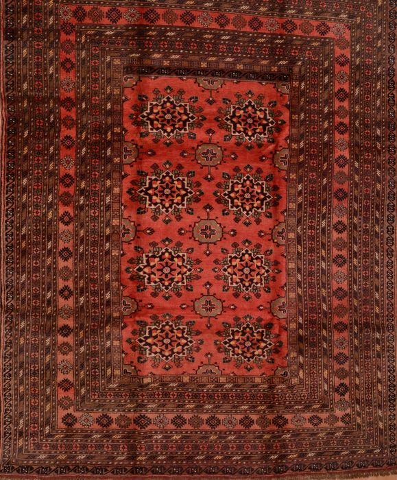 Khan Mohammadi Brown Hand Knotted 80 X 106 Area Rug 100-109291 Image 0