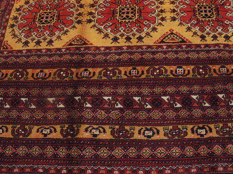 Khan Mohammadi Yellow Hand Knotted 89 X 107 Area Rug 100-109292 Image 11