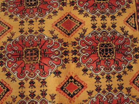 Khan Mohammadi Yellow Hand Knotted 89 X 107 Area Rug 100-109292 Image 9