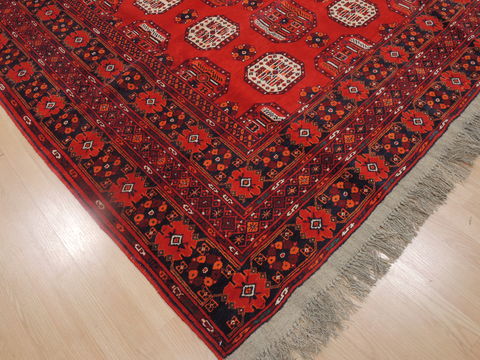 Khan Mohammadi Red Hand Knotted 610 X 97 Area Rug 100-109297 Image 10