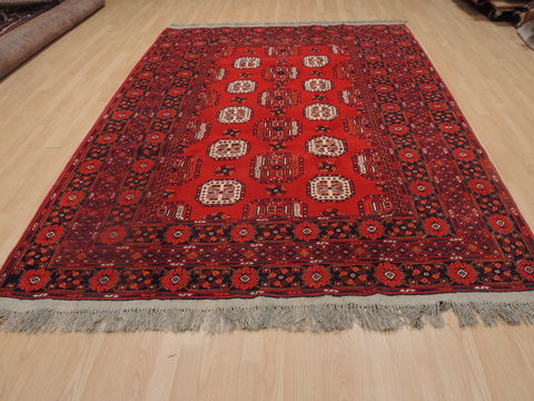 Khan Mohammadi Red Hand Knotted 610 X 97 Area Rug 100-109297 Image 1