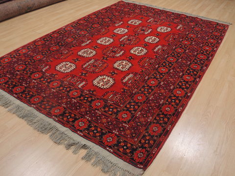 Khan Mohammadi Red Hand Knotted 610 X 97 Area Rug 100-109297 Image 2