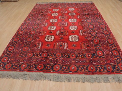 Khan Mohammadi Red Hand Knotted 610 X 97 Area Rug 100-109297 Image 4