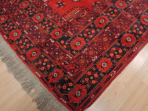Khan Mohammadi Red Hand Knotted 610 X 97 Area Rug 100-109297 Image 6