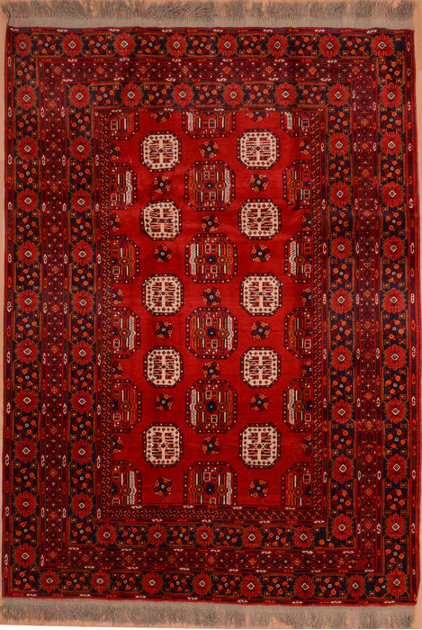 Khan Mohammadi Red Hand Knotted 610 X 97 Area Rug 100-109297 Image 0